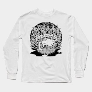 It It Fits Line Art Illustration with Quote Long Sleeve T-Shirt